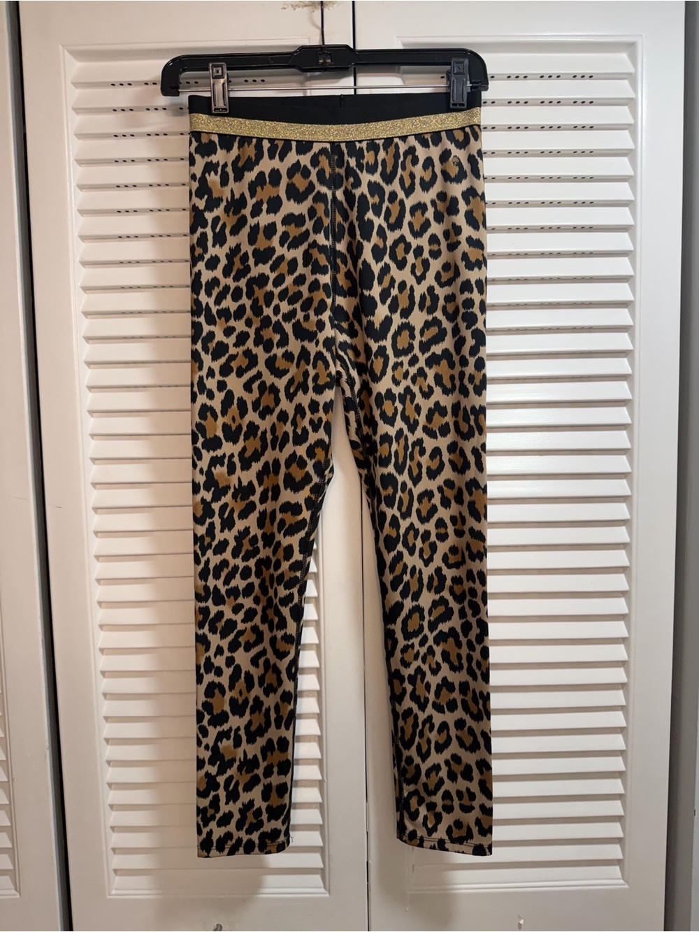 kate spade Leopard Print Leggings with Gold Waistband